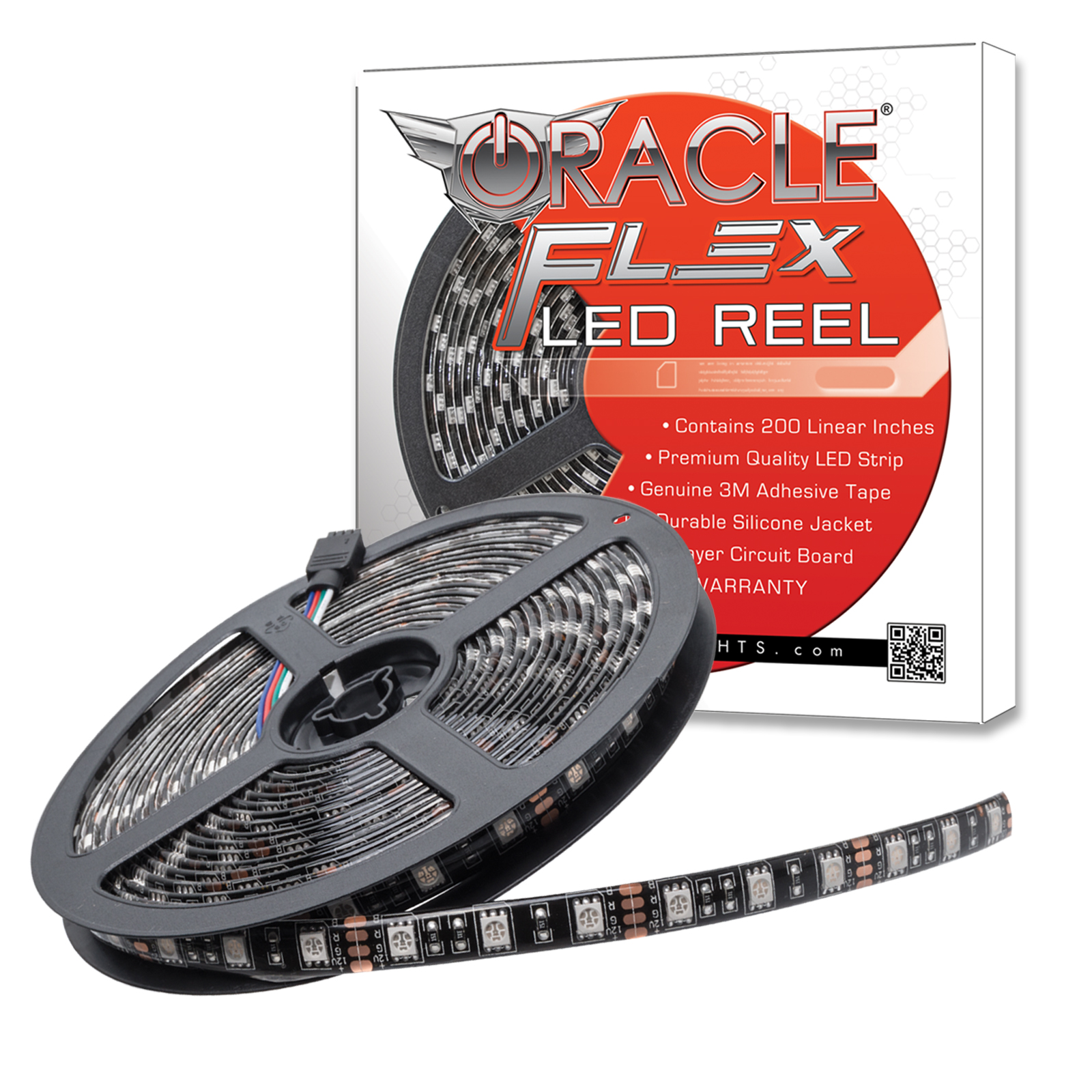 4223-333 - ORACLE Exterior Black Flex LED Spool - RGB ColorSHIFT